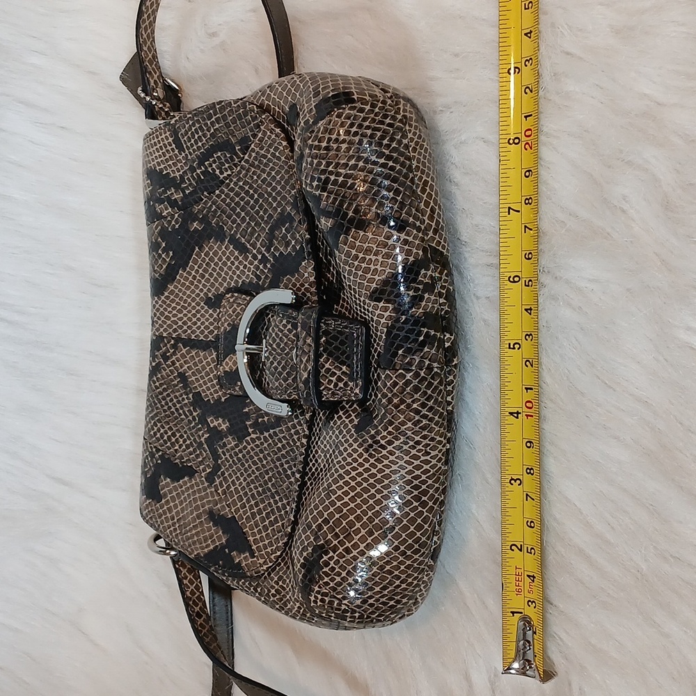 Coach Soho Snake Python Pattern Leather Crossbody… - image 6